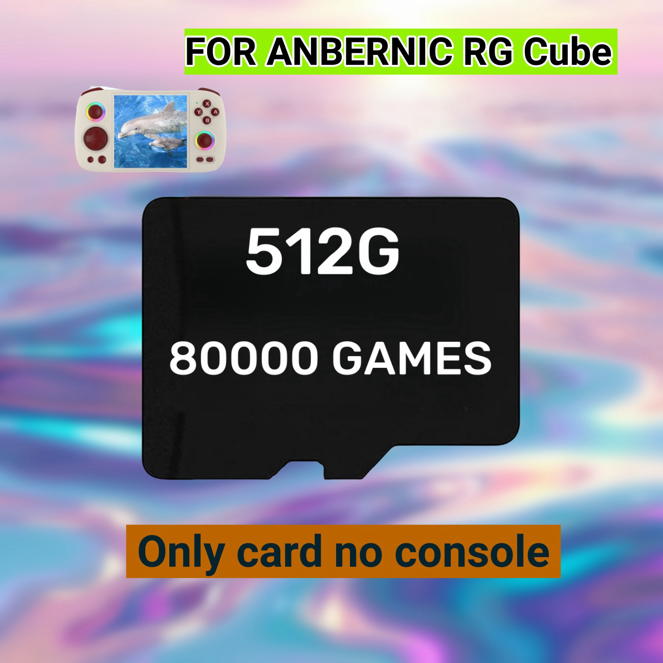 DLA ANBERNIC RG Cube Ręczna konsola do gier retro Karta pamięci TF Karta SD 480 Gry PS2 512G 60000 Gry Micro Sd Gry PSP