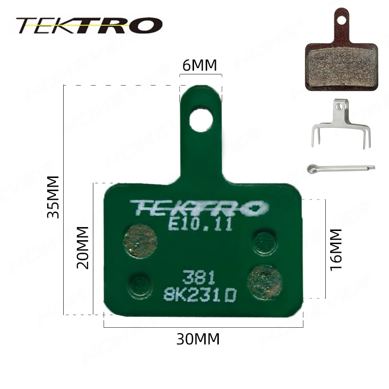TEKTRO E10.11 MTB Fahrrad Scheibenbremsbeläge Harz Metall Pad für Shimano BR-M355 M375 M5395 M415 M475 M515 M525 MT200 Bremssysteme