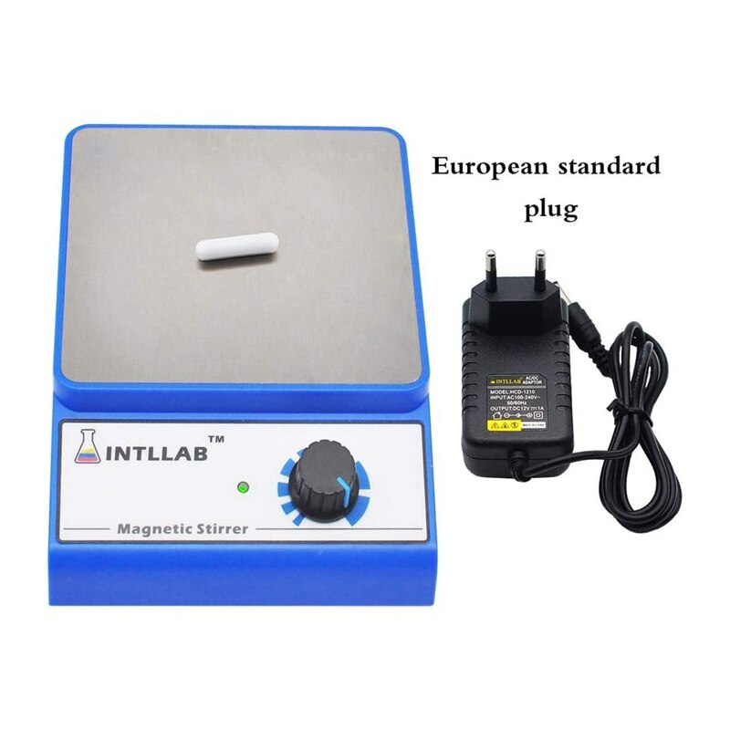 INTLLAB Magnetic Stirrer Stainless Steel Magnetic Mixer With Stir Bar (No Heating) Max Stirring Capacity: 3000Ml