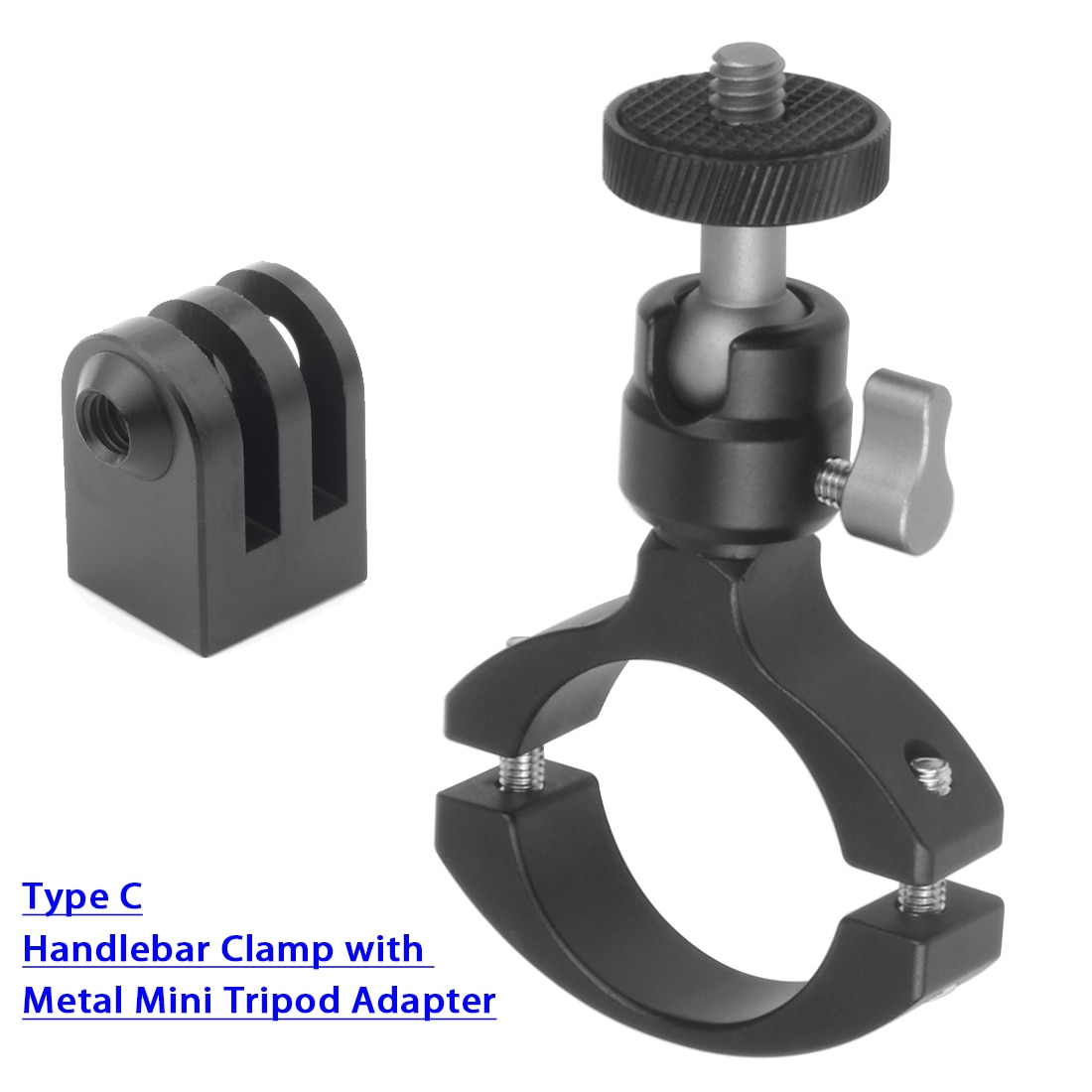 Support de fixation de guidon de vélo, tête sphérique entièrement en métal pour GoPro Xiaoyi Insta360 X R, pour caméra de moto, 360
