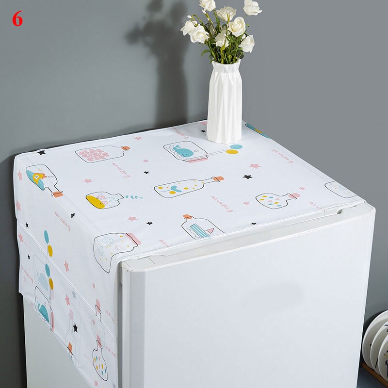 Moderno polvo de la casa de simplicidad impreso refrigerador de refrigerador funda polvo almacenamiento, bolsa de la cubierta de tela