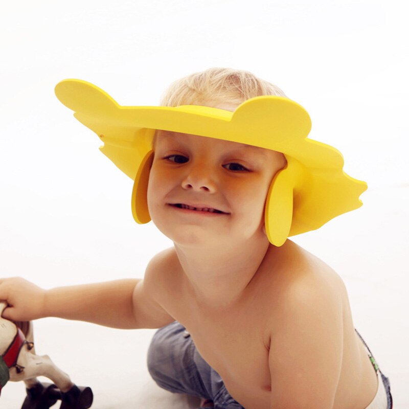 4 Kleur Verstelbare Kinderen Oor Bescherming Shampoo Cap Leuke Baby