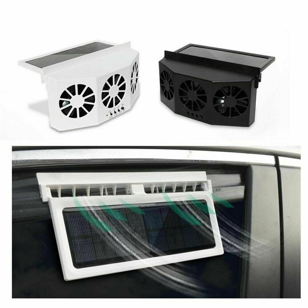 Mini Solar Powered Car Auto Window Air Vent Ventilator Air Conditioner Cool Fan Portable Vehicle Cooler