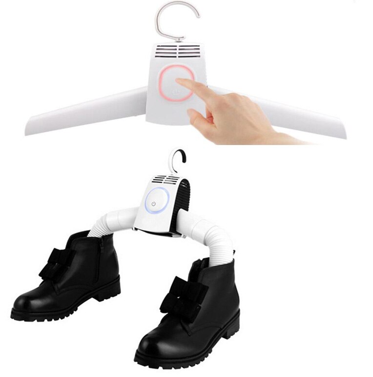 Portable Clothes Dryer Electric Smart Hang Dryer Clothes Drying Machine Available Clothes Hanger&Shoes Dryer For Outdoor Travel: Transparent