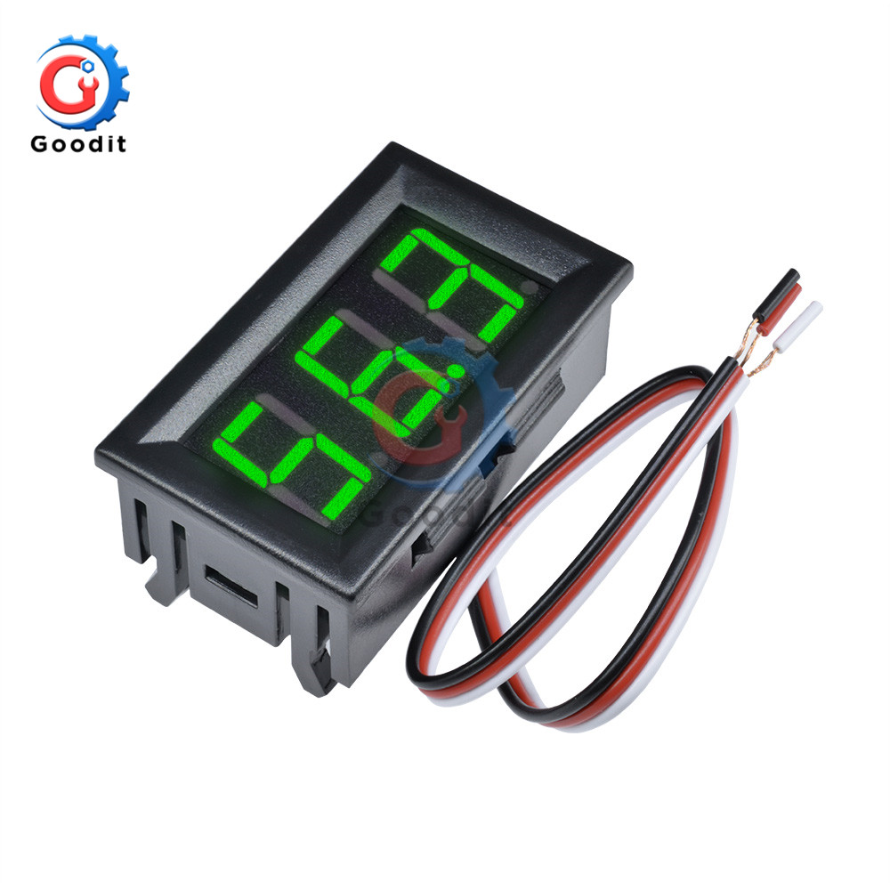 Mini LED Digital DC 0-100V Voltmeter Messgerät Spannung Volt Fahrzeuge Tafel Meter verrotten/Blau/Grün 12V 24V 48V für Auto etc