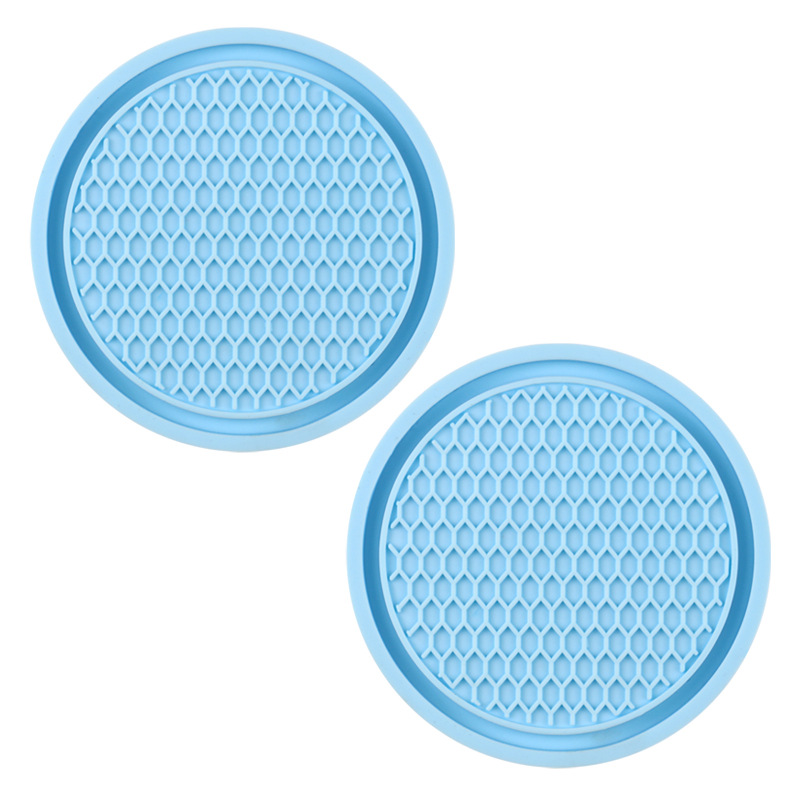 Car Coasters PVC Travel Auto Cup Holder Insert Coaster Anti Slip Vehicle Interior Accessories Cup Mats