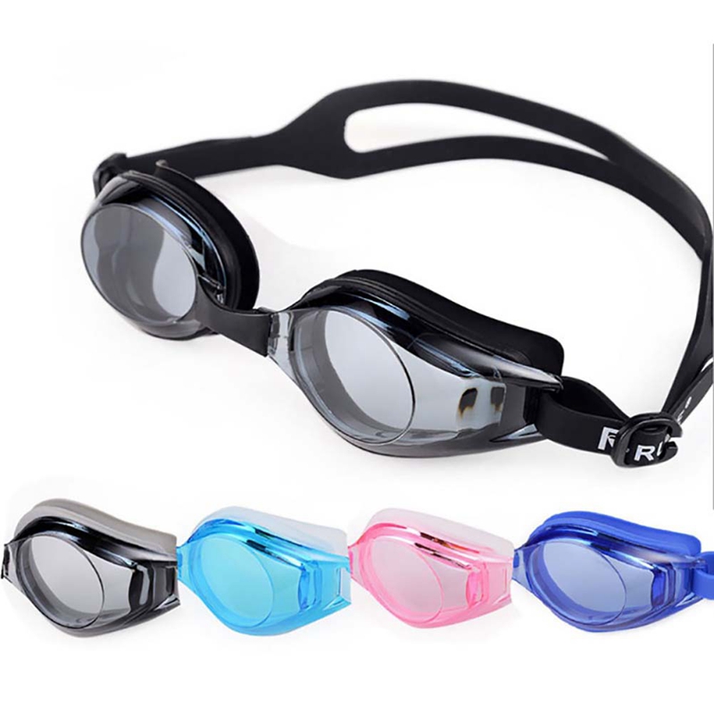 Men Women Silicone Swimming Goggles Anti-fog UV Swimming Glasses With Earplug Water Sports Eyewear