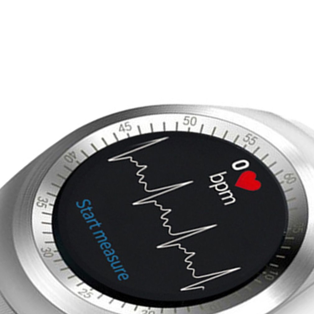 Smart Watch Men Sim Android Round Telephone Message Tips Y1X Smartwatch Sitting Tips Remote Smartwatch Sport Watch TPU Band