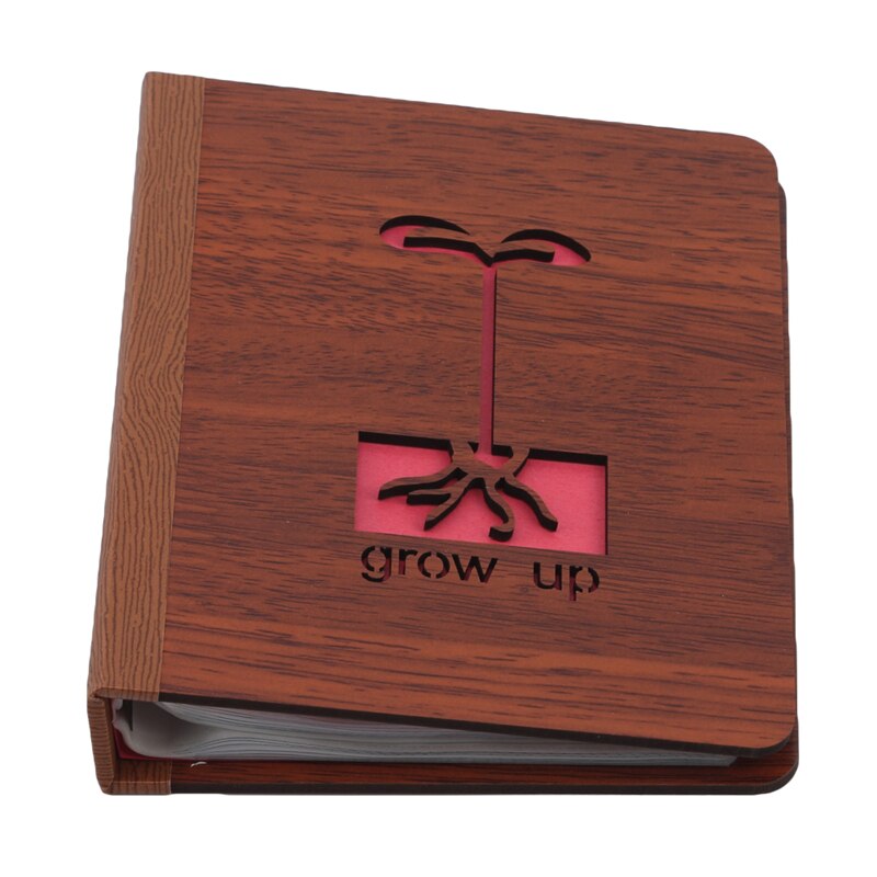 6 Inch Hout Diy Interstitiële Album Zwart Vel Handgemaakte Liefde Thema Kids Scrapbook Leuke Fotoalbum Wedding Anniversary