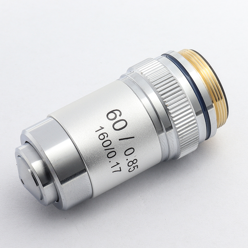 Biological Microscopes Achromatic Objective Lens 100X (oil) 4X 10X 20X 40X 60X 195mm Conjugate Distance Universal RMS thread: Red