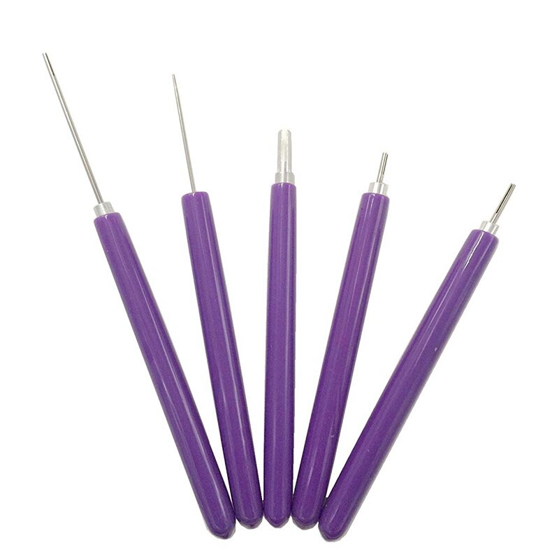 5 in 1 Quilling Tools, 5Pcs Different Size Quilling Slotted Tools Paper Quilling Kits Handmade Rolling Curling Quilling Pen for