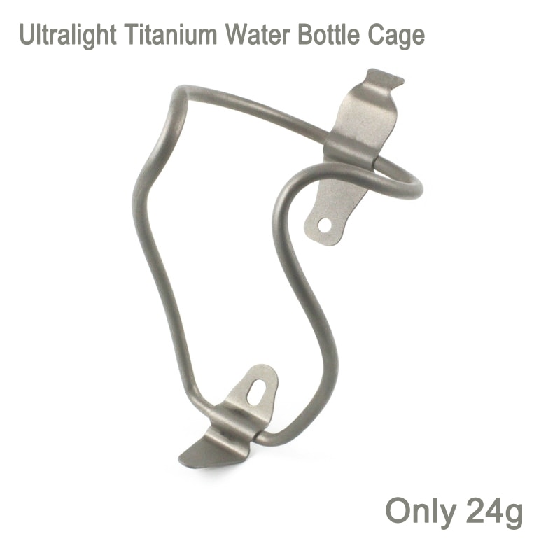 Titanium legering cykel flaskeholder mtb road cykel flaske bur cykling ultralet drikke holder vand flaske bur