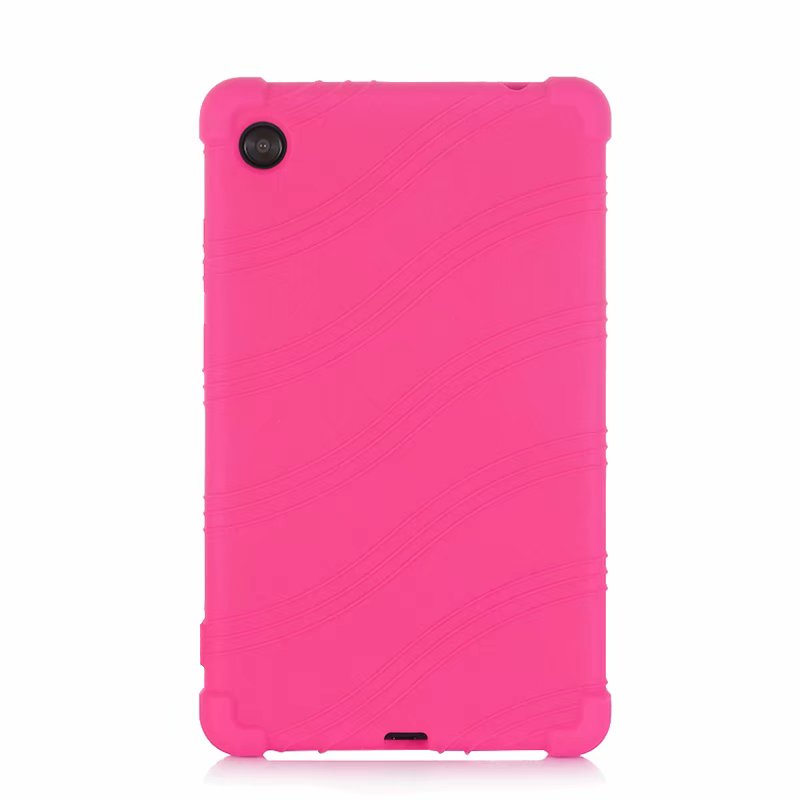 Voor Lenovo Tab M7 Silicon Case TB-7305F 7305i 7305N 7305X Valweerstand Soft Silicone Cover: Rose