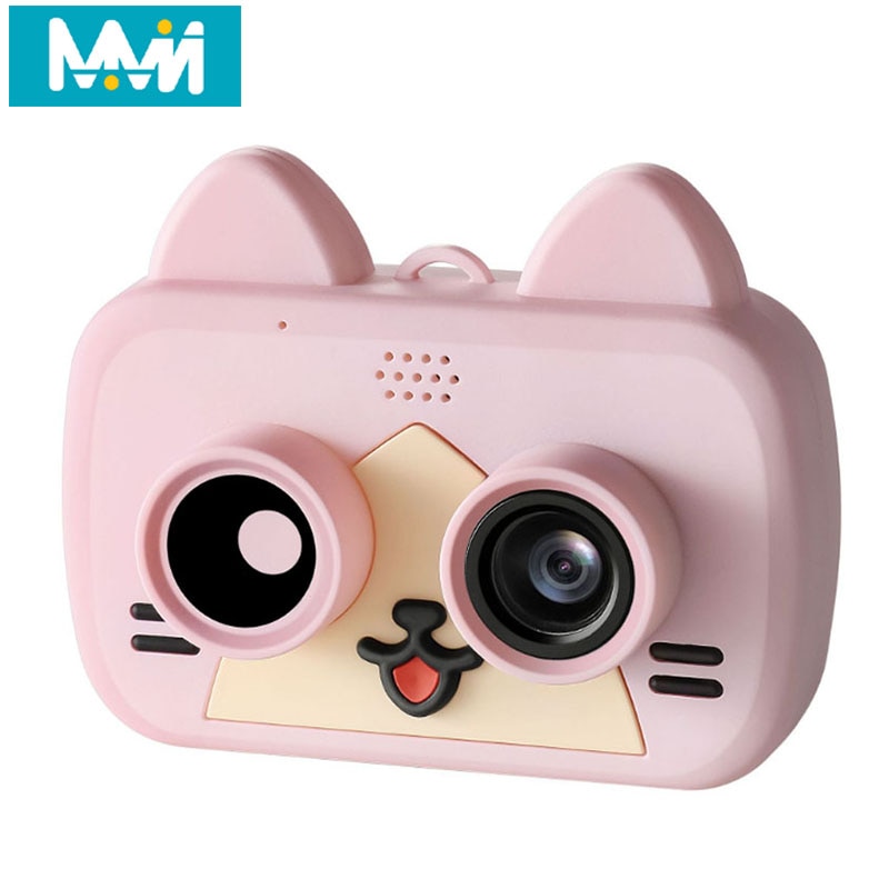 Cámara ultra-mini inteligente para niños IPS 1080P HD cámara Digital impermeable para niños 1200W cámara de dibujos animados de 2 pulgadas soporte WiFi tarjeta TF