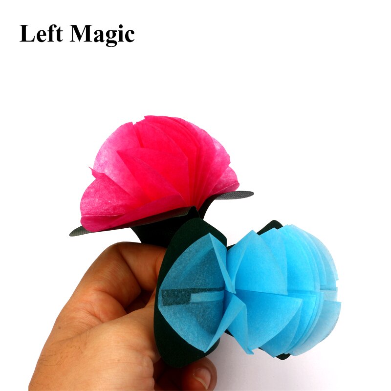 10pcs/Set Flower From Empty Hand Magic Trick ( Paper &amp; Cloth ) Close Up Street Stage Magic Props Magician Illusion
