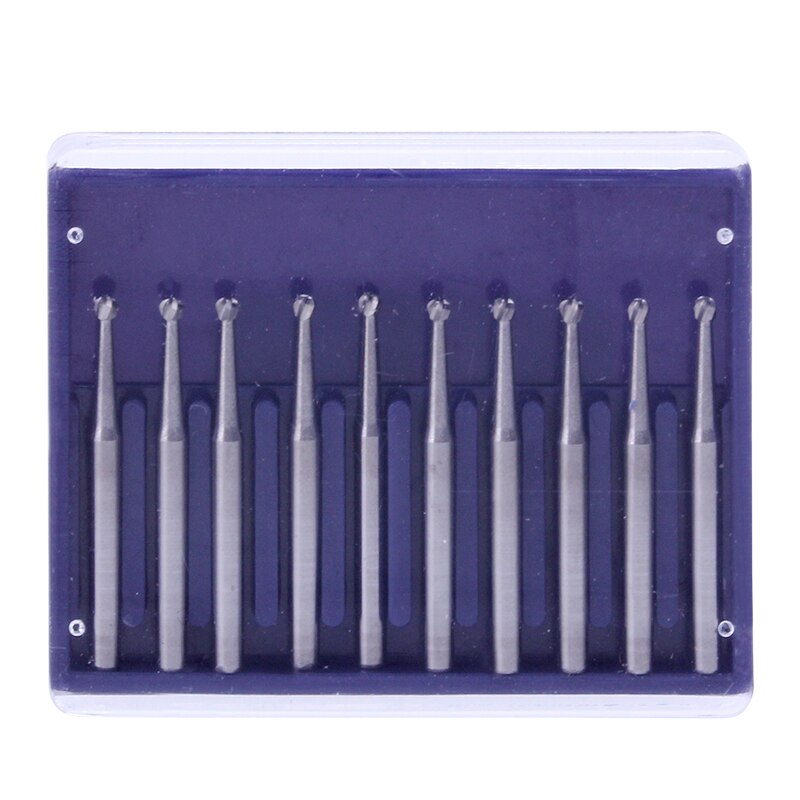 10Pc/Dozen Dental Fg Ronde Burs Boor Wolfraam Tandheelkundige Hardmetaalfrezen Dia-Boren Voor Hoge Snelheid Handpiecess medium Tandarts Gereedschap: FG3 10pcs box