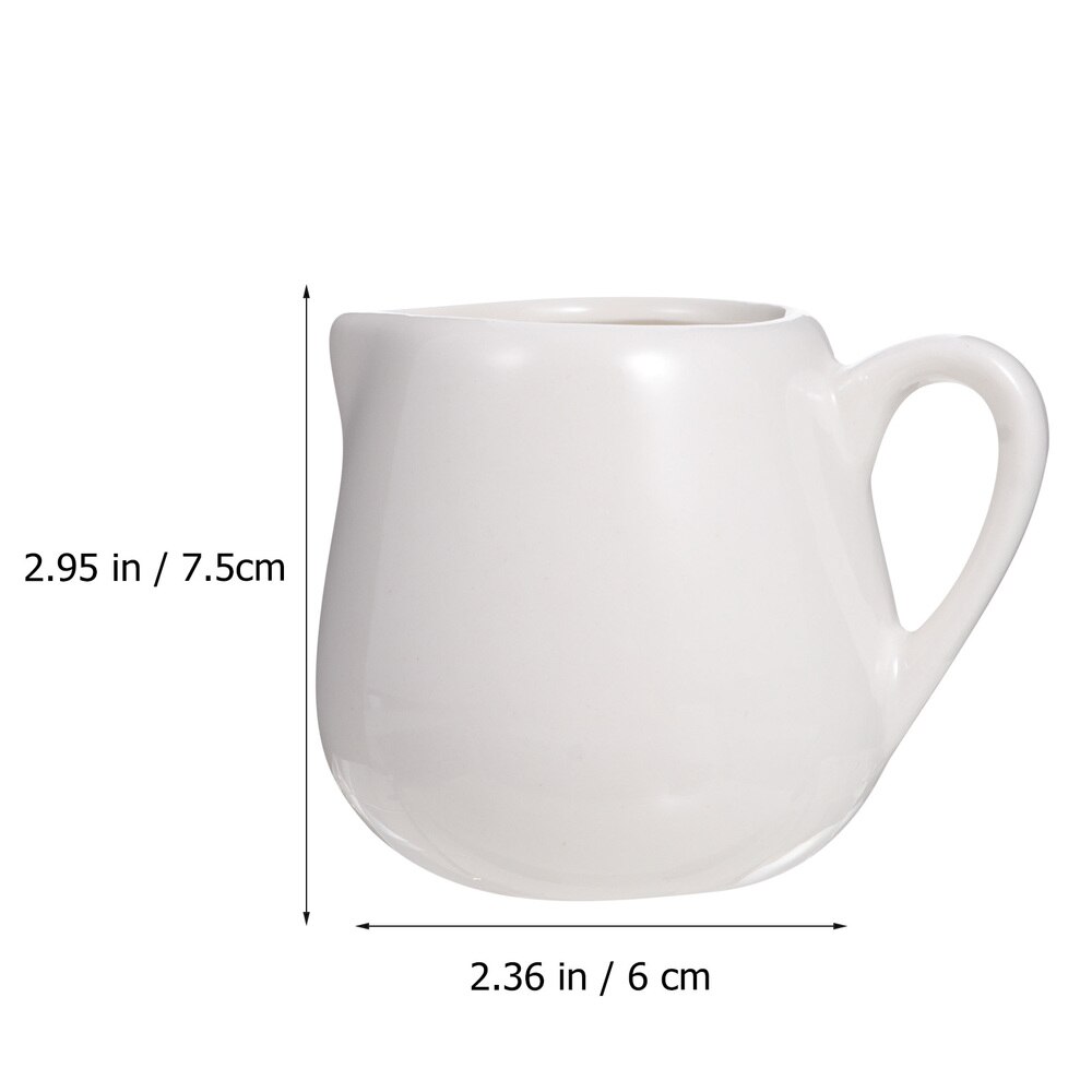2 Pcs Mini Jug Ceramic Sauce Jug Pitcher Mini Ceramic Containers