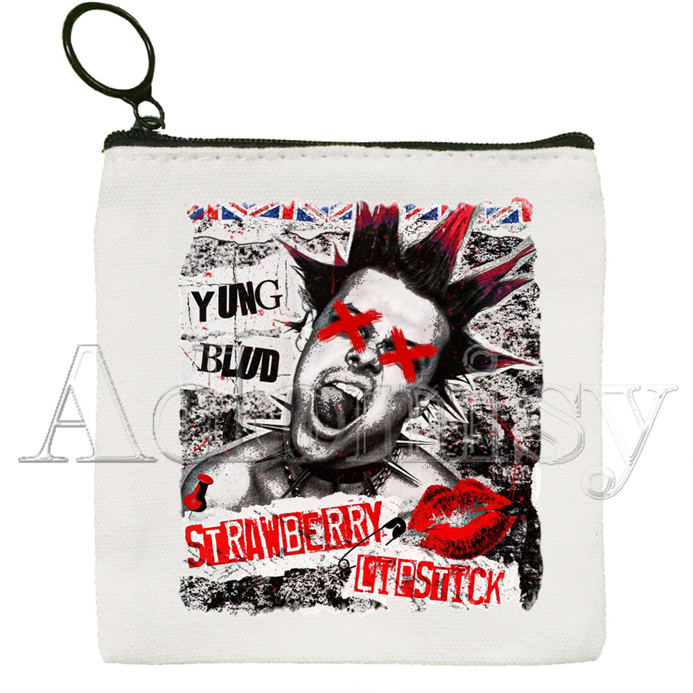 Yungblud Koreanische Stil Cartoon Gedruckt Leinwand Tasche Leinwand Einfache und Modische Lagerung Tasche