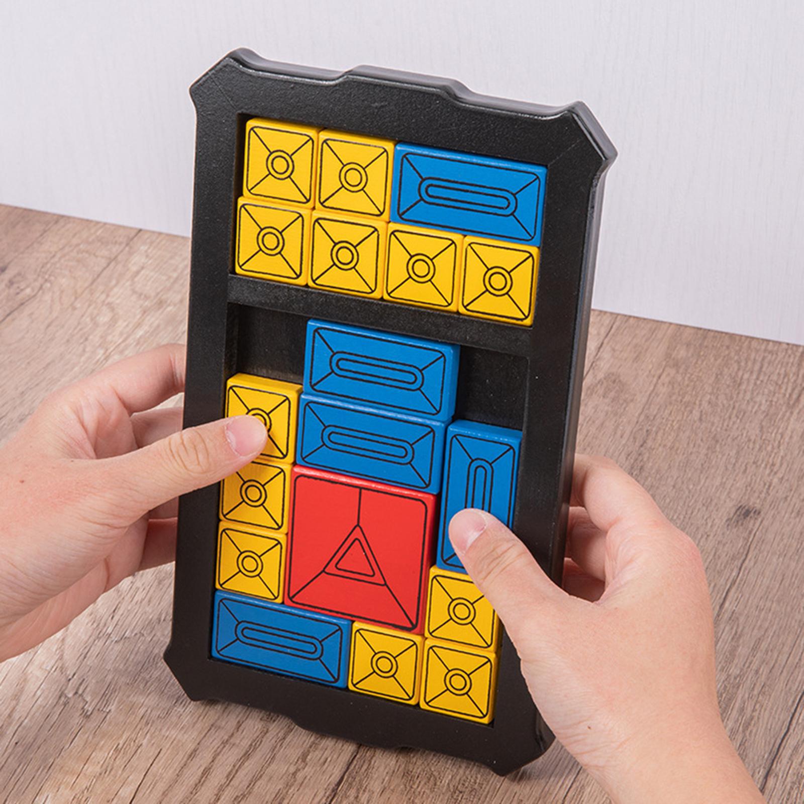 Huarong Road Schuifpuzzel Spel Brain Teaser Interactieve Zintuiglijke Magnetische Voor Auto