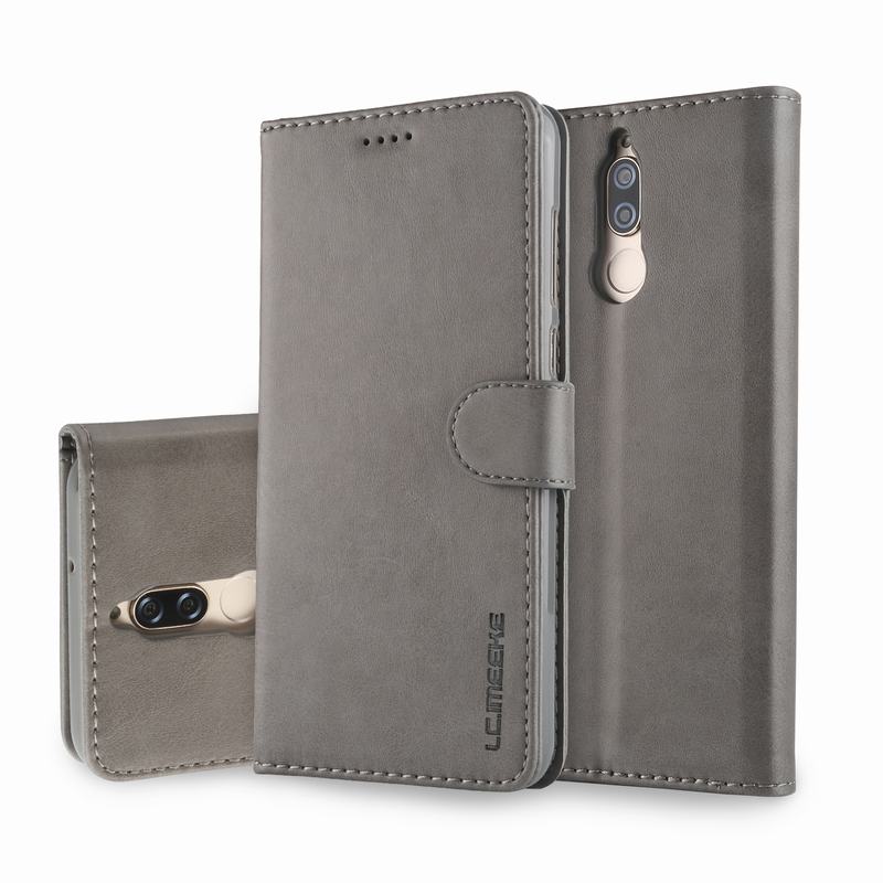 Di lusso di Caso Per Huawei Mate 10 Lite Caso Della Copertura di Vibrazione Per Huawei Mate 10 Pro Mate10 Cassa Del Raccoglitore Magnetico Vintage sacchetti del telefono Custodie: Mate 10 Pro / Gray