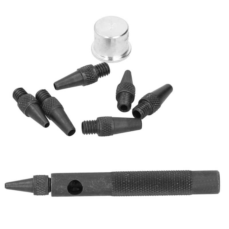 Leather Punch Set Changeable Head High Hardness With Anti-slip Handle Multiple Specifications 2‑5mm Hole Punch Set Belt for