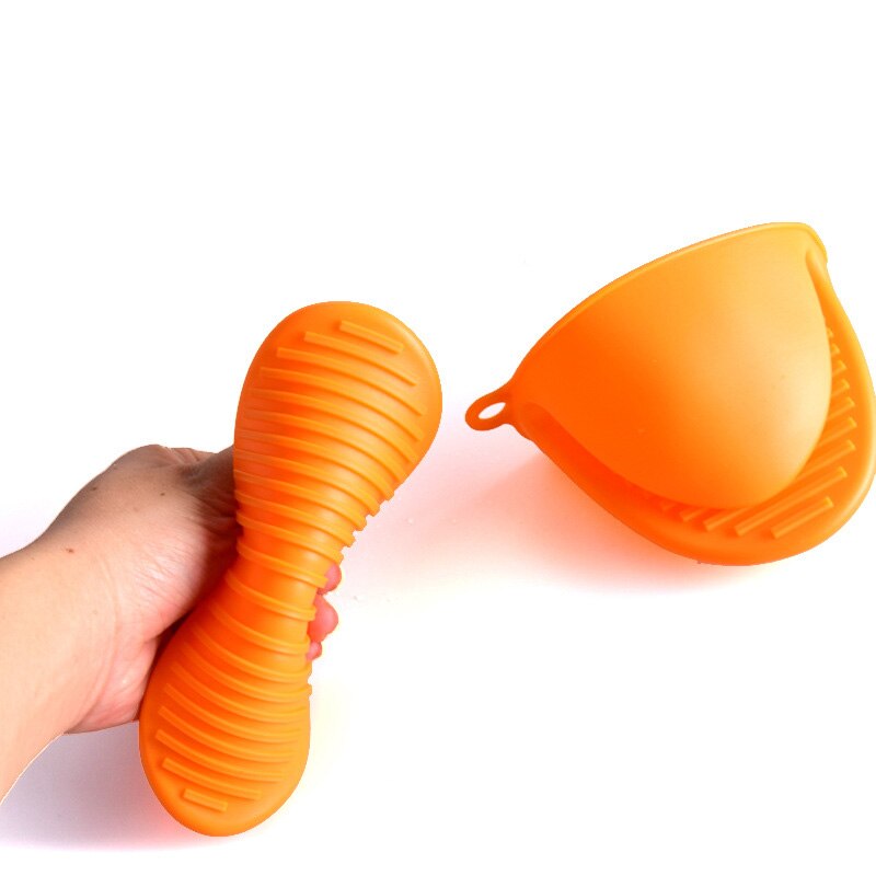 2PCS Thicken Silicone Baking Oven Mitts Microwave Oven Glove Insulation Non Stick Anti-slip Grips Bowl Pot Clips Kitchen Gadgets