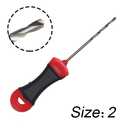 FISH Carp Fishing Accessories Boilie Needle Set Kit Tool Stainless Baiting Drill Stringer Needle Fishing Tool: size 2