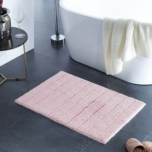 Topfinel slaapkamertapijten matten vloerkleden plaid antislip nordic badkamertapijt waterabsorptie keukentapijten vloerkleed lang pluizig: Roze / 50 80cm(19.7 31.5in)