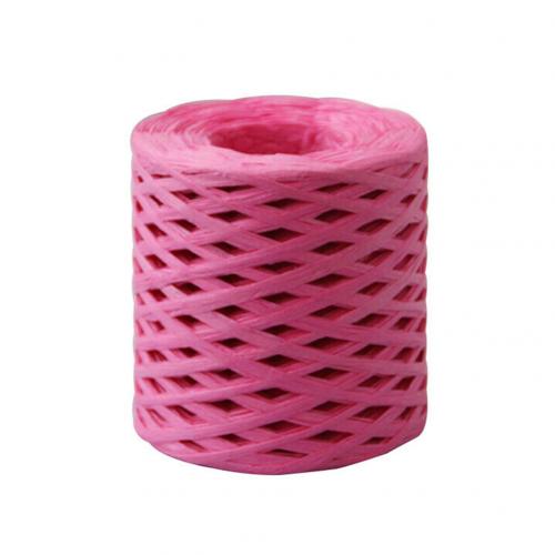 200m Papier Touw Raffia Lint Kant Wikkelen Touw Geschenkdoos Wikkelen DIY Scrapbooking Ambachten Birthday Party Bruiloft Decoratie: Rose Red
