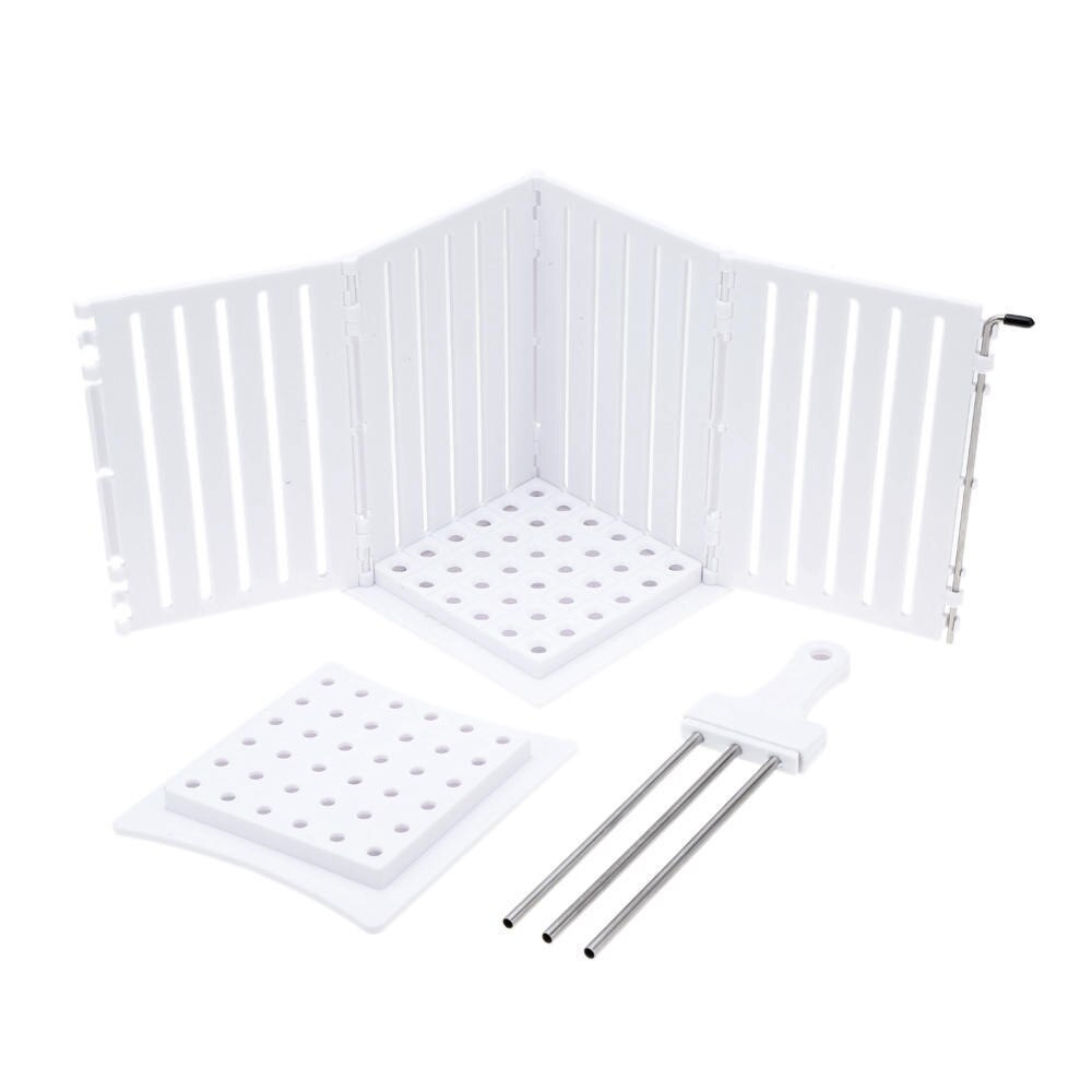 BBQ Barbecue Kebab Maker Box with Stainless Steel Skewers Brochette Meat Beef Skewer Wearing Making Machine Accessories