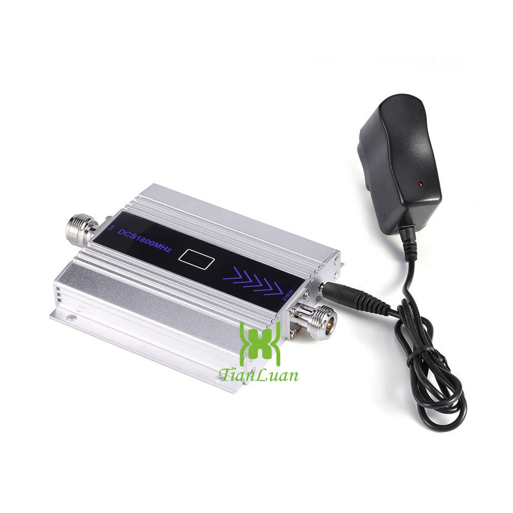 TianLuan LCD Display Mini Mobiele Telefoon DCS Signaal Booster 2G 4G LTE 1800MHz Signaal Repeater met Zweep /Yagi Antenne/15 m Kabel