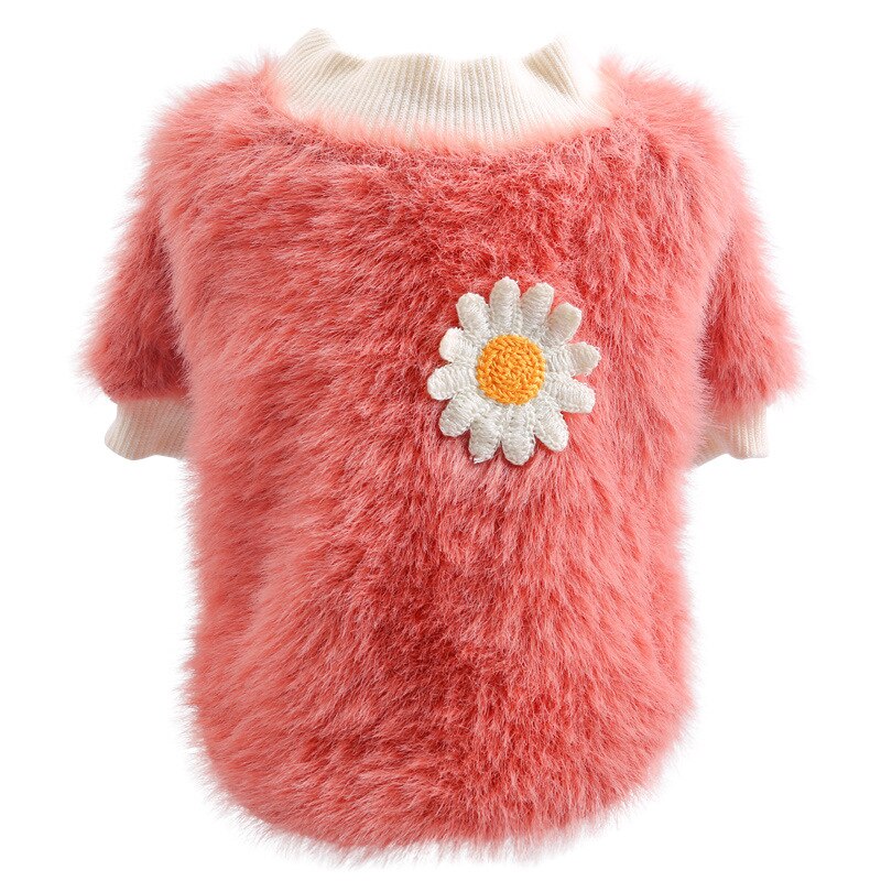 Winter Hond Outfit Huisdier Sweatshirt Warm Kleine Honden Kleding Mode Meisje Jongen Honden Jas Leuke Truien Voor Puppy Kat Yorks teckel: pink / XL