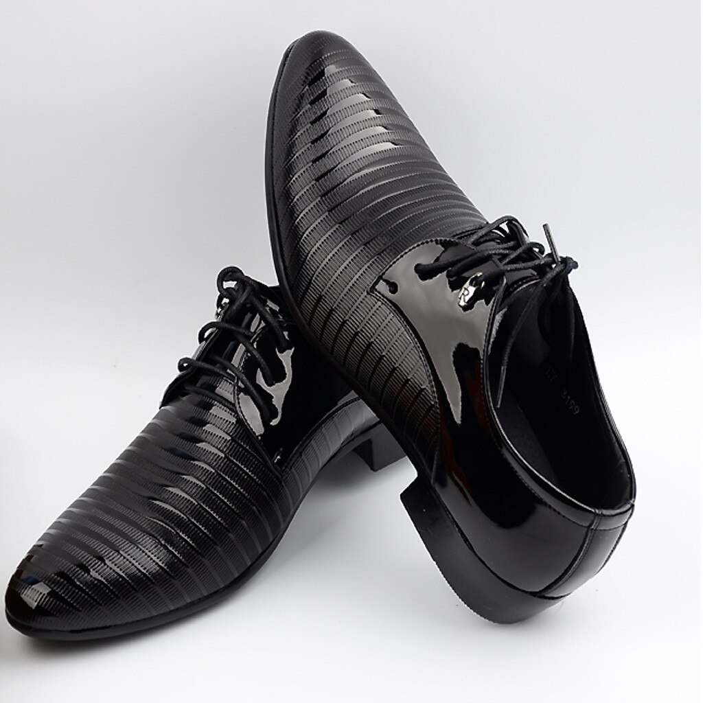 chaussures formelles hommes bout pointu hommes chaussures habillées à lacets bureau en cuir hommes Oxford chaussures formelles pour hommes chaussures à bout pointu