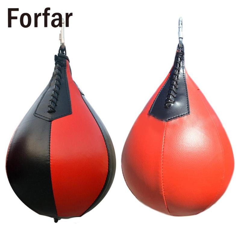 Boxeo pera PU golpe giratorio bolsa de boxeo ejercicio Speedball velocidad pelota para hacer ejercicio