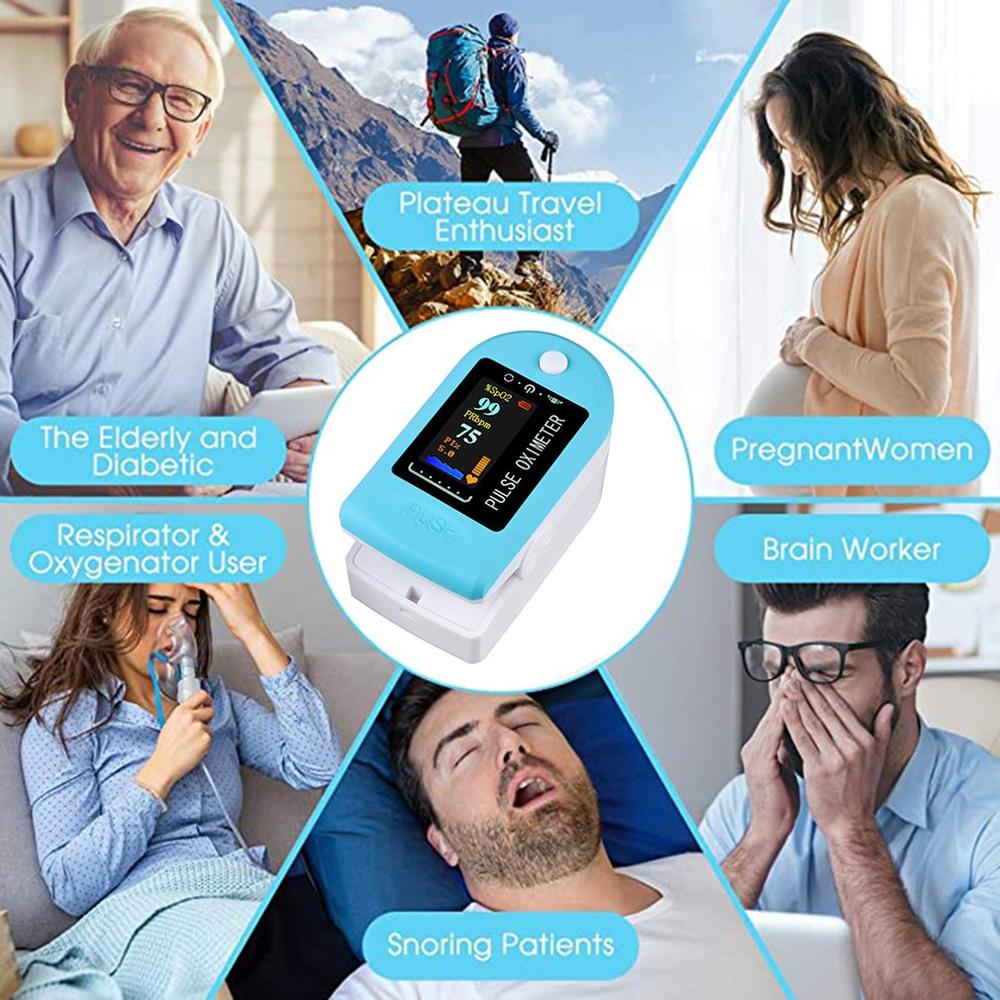 Portable Finger Pulse Oximeter blood oxygen Heart Rate Saturation Meter LED Oximetro de dedo Saturometro Monitor