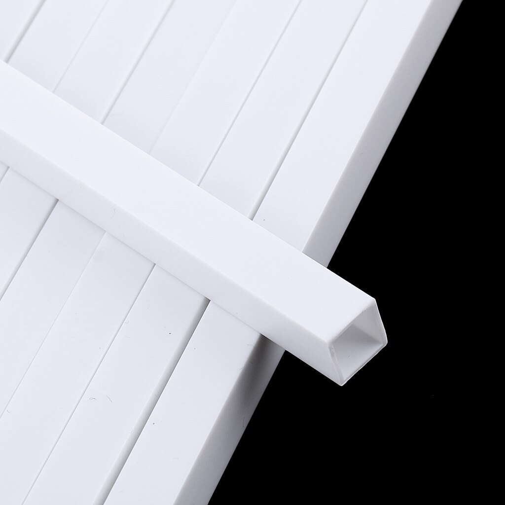 10 st 250mm längd abs plast fyrkantsrör rör stav pinne arkitektonisk modell att bygga diy sand bord modell material