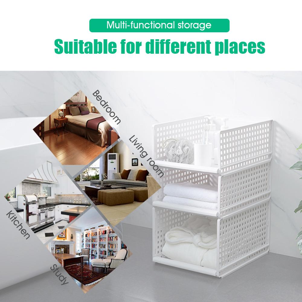 Plastic Detachable Closet Organizer Drawer Stackab... – Vicedeal