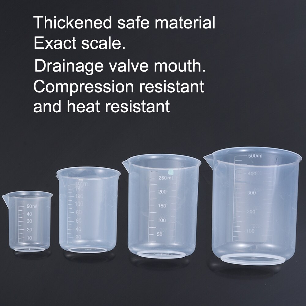 Kitchen Lab Measuring Tool Cup Cooking Liquid Pour Spout Durable Transparent Mug Kitchen Baking Tool Graduated cup