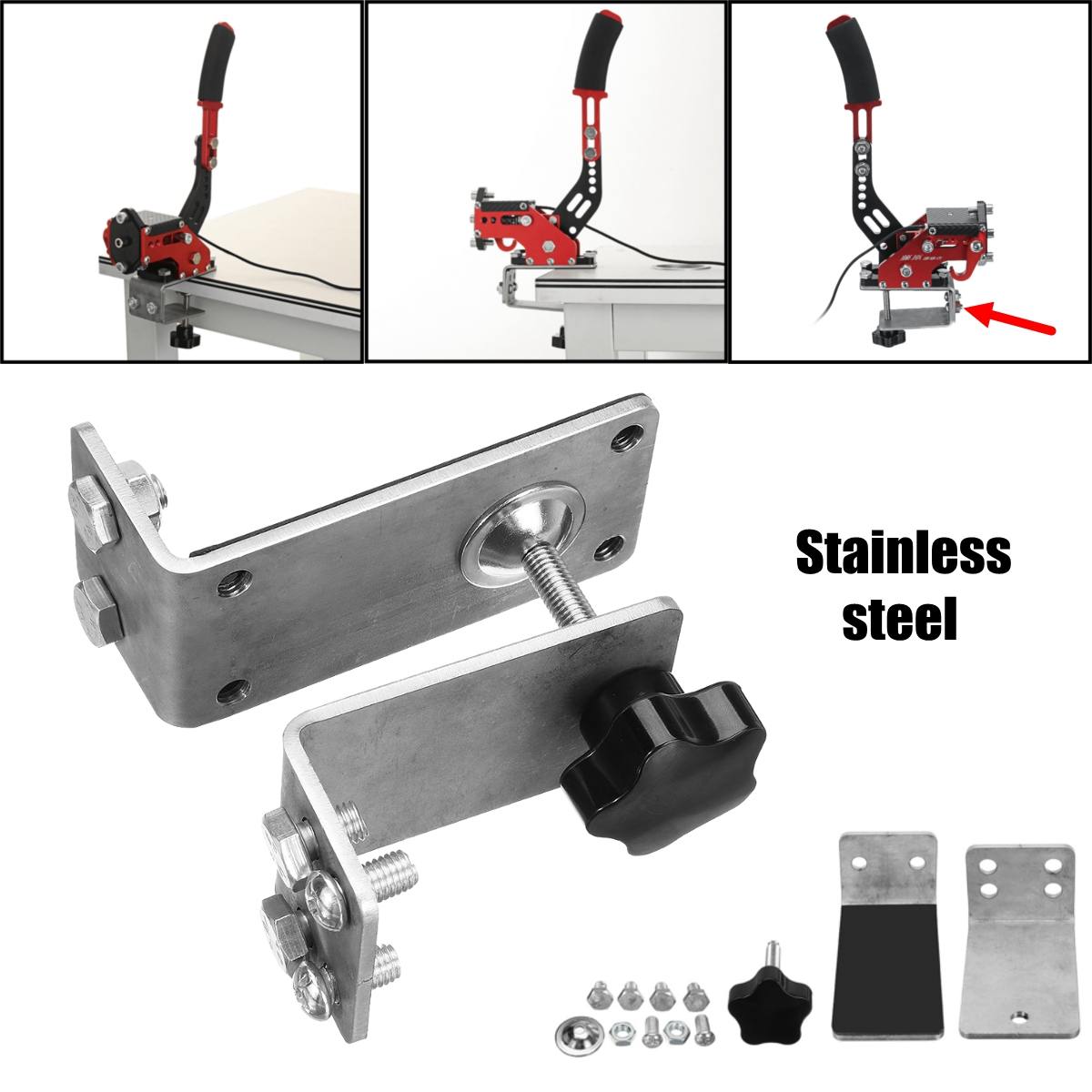 Fixture Clamp of 14bit Hall Sensor USB Handbrake SIM Hand Brake