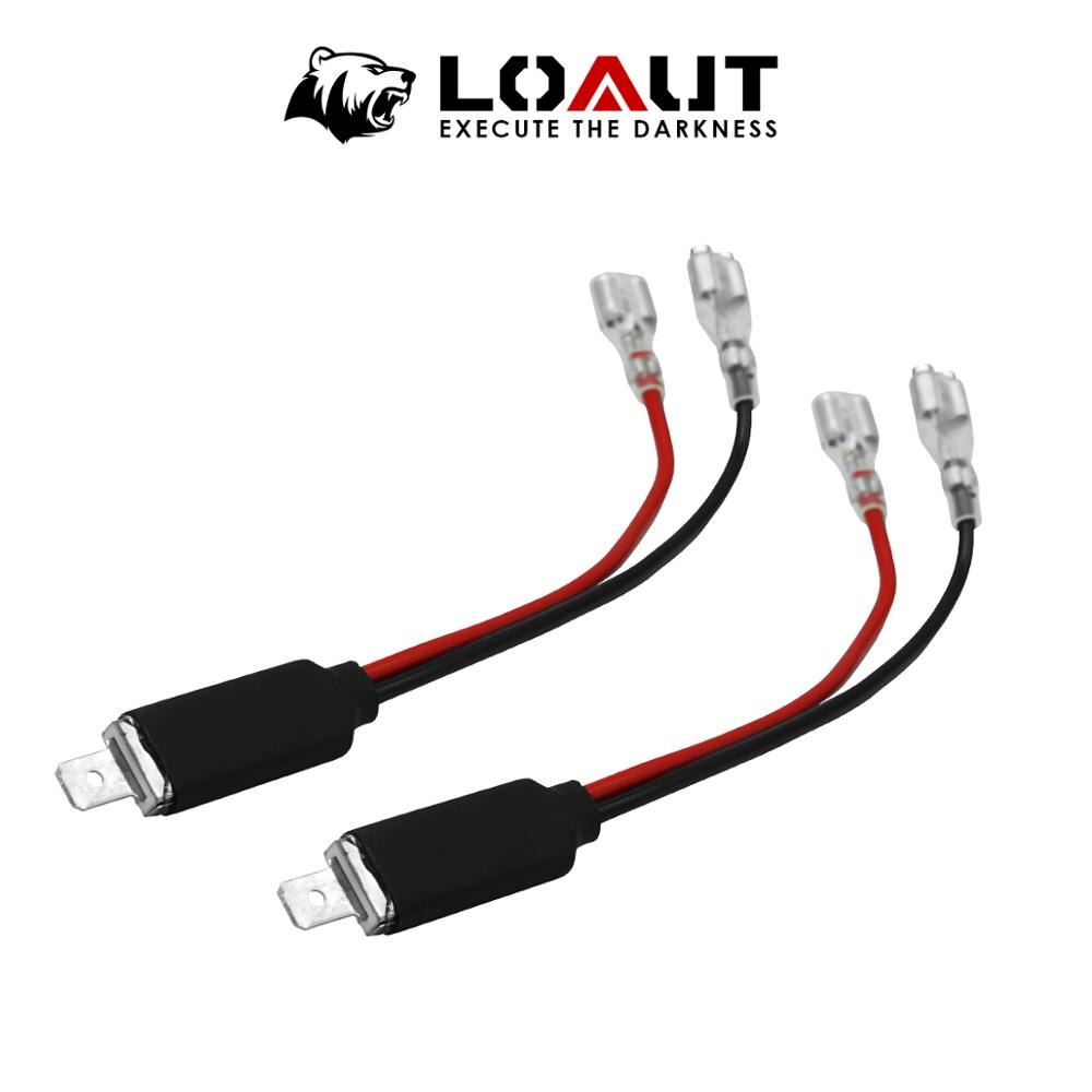 2 Pieces HID LED H1 Wire Replacement power cable Conversion Harness Wire Plugs Electricity Power Cables Adapter H1