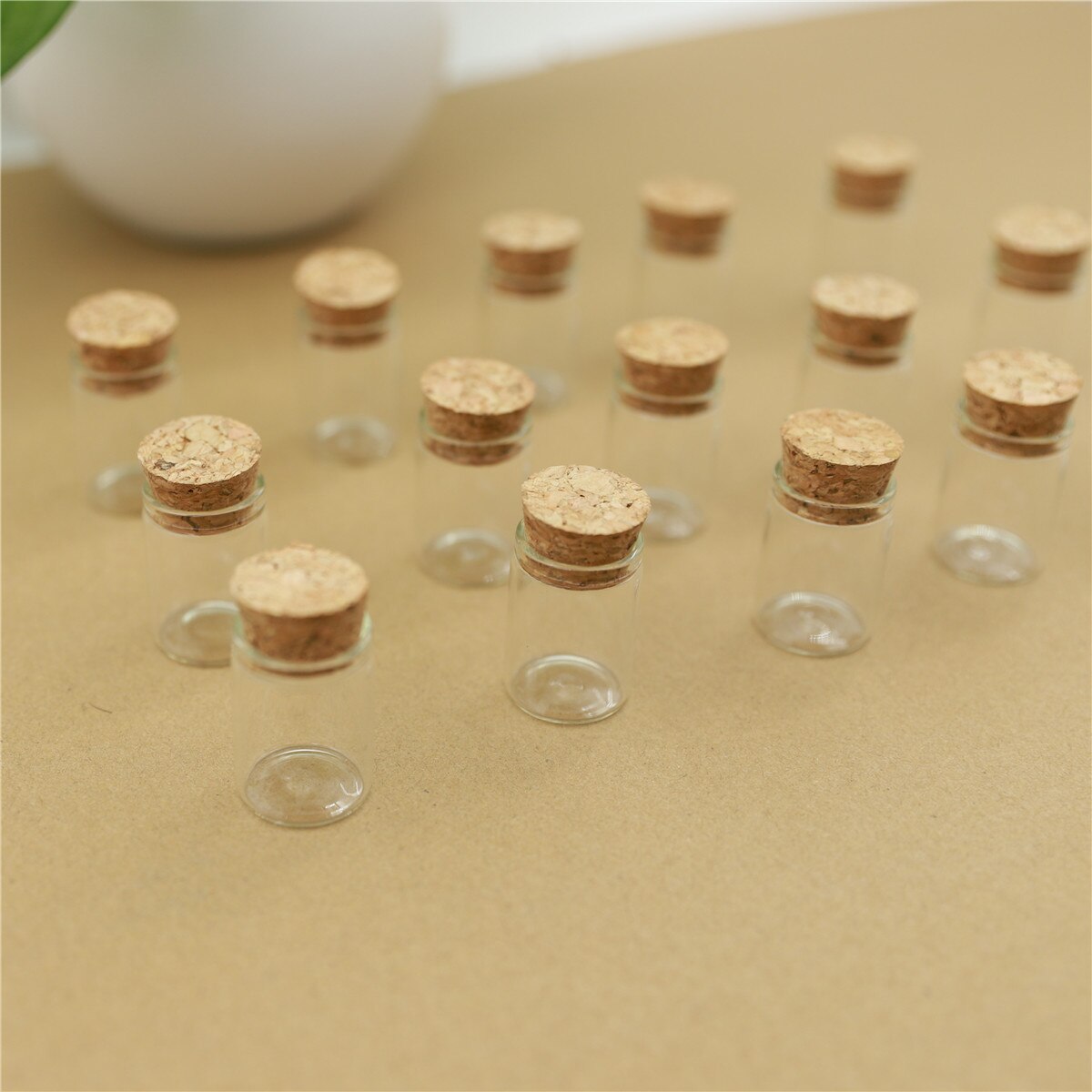 100pcs/lot 22*30mm 5ml Mini Glass Bottle Test Tube Cork Stopper Spice Bottles Container Small DIY Jars Vial Tiny Bottles glass