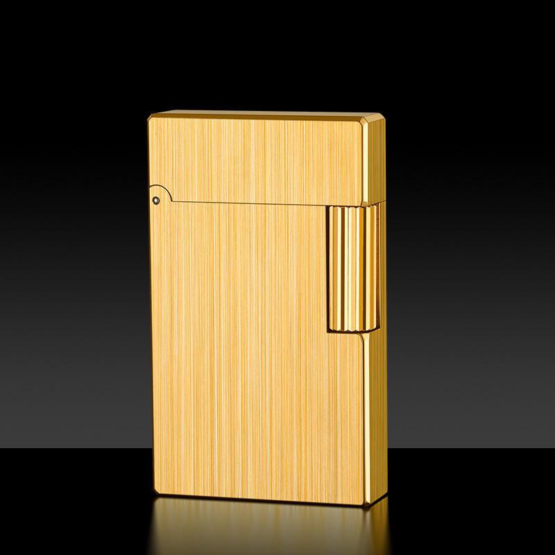 encendedor de queroseno, deslizamiento lateral de cobre original, sonido de acero crujiente, encendedor de sonido fuerte, de alta gama para hombres, encendedor de queroseno: Azul cielo