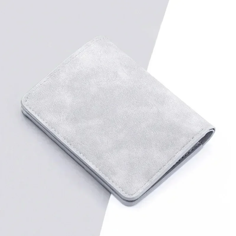 Modny portfel męski/damski ID/portfel z miejscem na karty kredytowe dla mężczyzn Multi-Card BagHolder Dwuczęściowy mały portfel Czarny/szary portmonetka