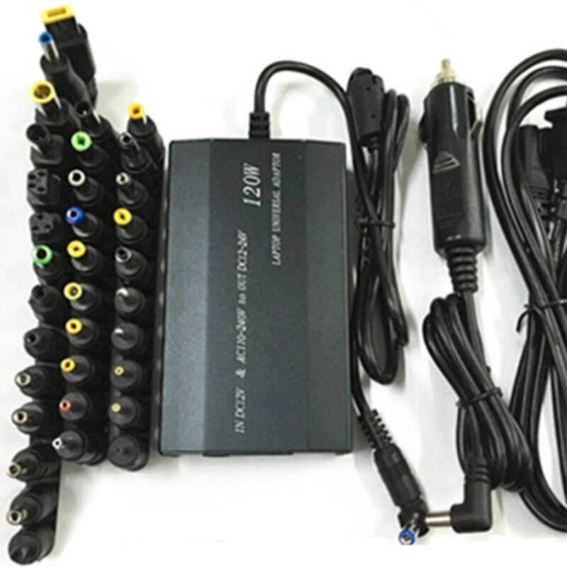 New universal 120w 34 tips car charger power supply adapter for laptop notebook
