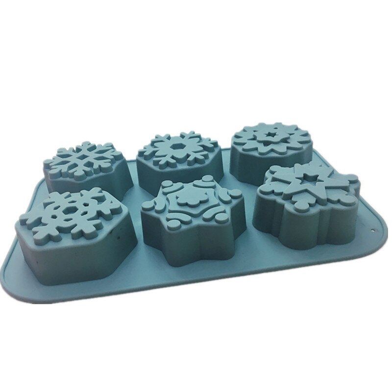 3D Silicone moule flocon de neige chocolat bonbons Jello savon moule gâteau décoration outils Fondant moules cuisine pâtisserie cuisson moules