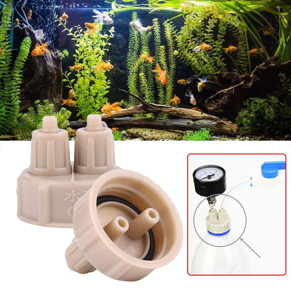 Aquarium bouchon de bouteille générateur CO2 diffuseur jauge maison système d'air outil bricolage plantes plantées