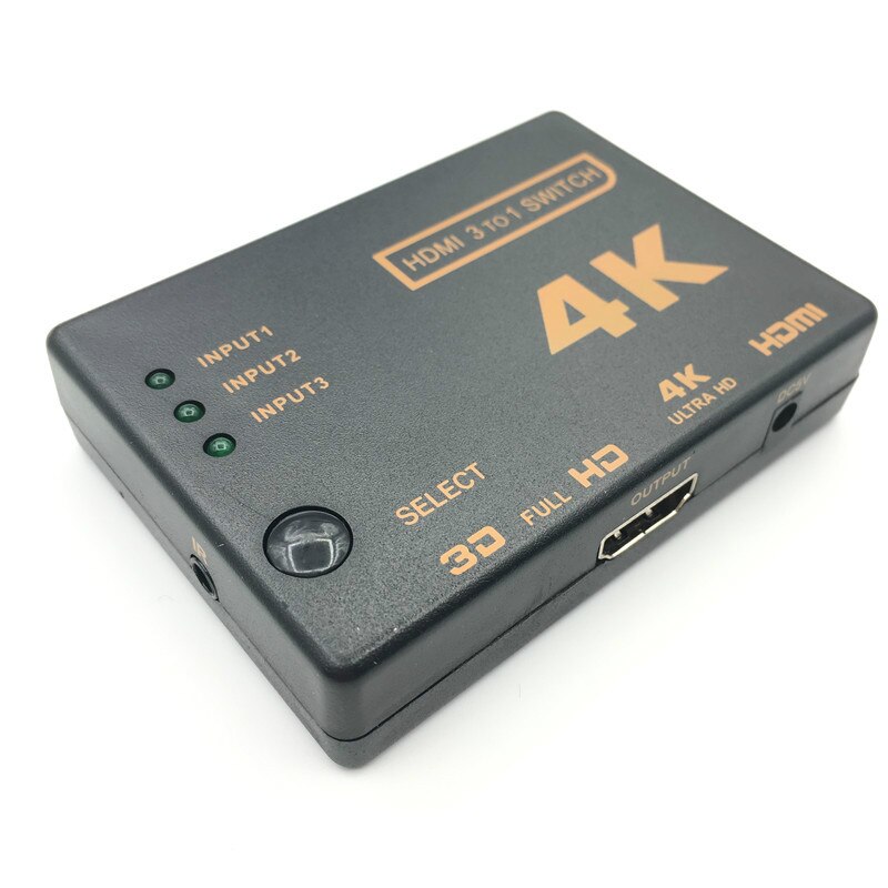 Mini Hdmi Versterker Switch, 3 Poorten 4K * 2K Switcher Splitter Box Ultra Hd Voor Dvd Hdtv Xbox PS3 PS4