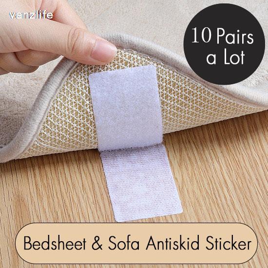 Huishouden Bank Kussen Laken Anti-Slip Vaste Anker Gesp Aangebracht Stoel Bureau Antislip Sticker: square white