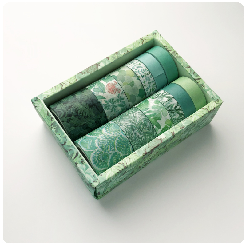 Jianwu 12 stk/sæt 300cm kombinationsjournal washi tape serie washi tape gør-det-selv dagbog malertape søde klistermærker papirvarer