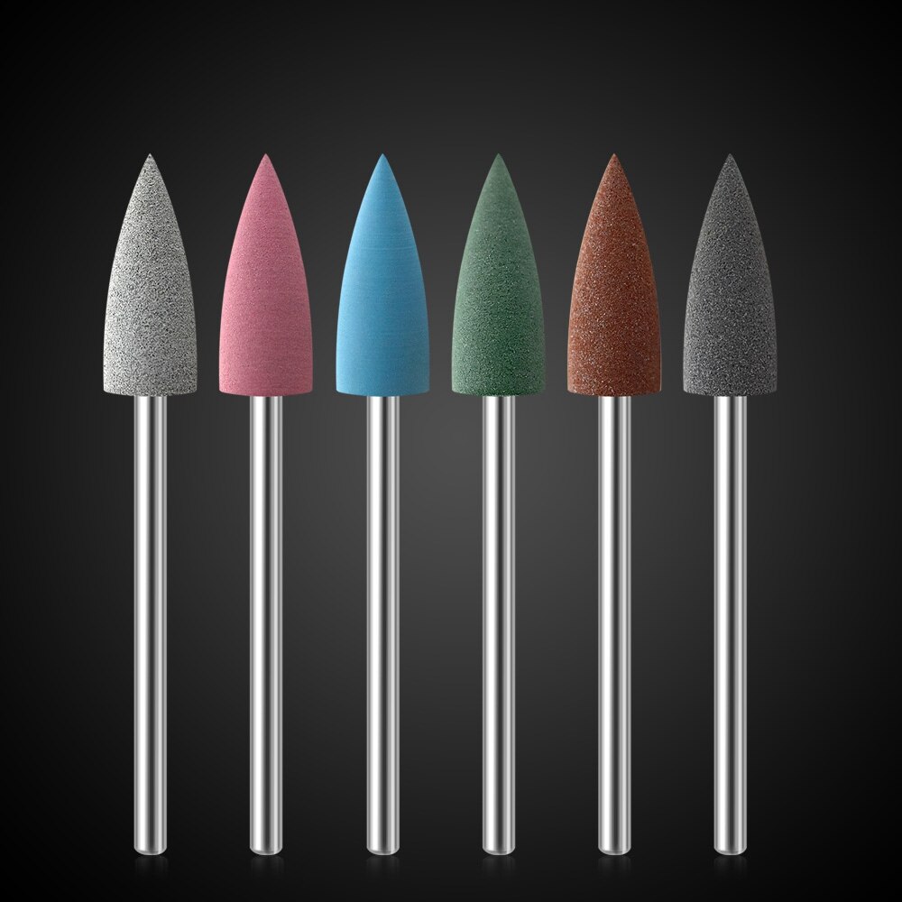 Kads Rubber Silicon Nail Boren Set Elektrische Frezen Voor Manicure Machine Nail Bestanden Roterende Nail Boor Tool